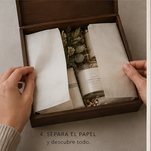 Paso 5: Al separar el papel se descubren los objetos de autor